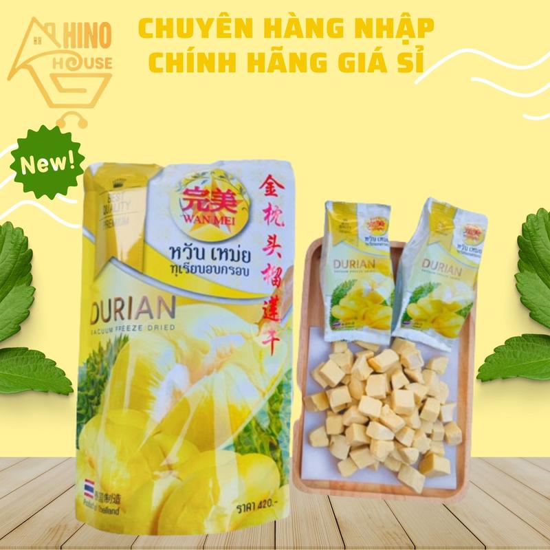 Sầu Riêng Sấy Khô WanMei 210g Thái Lan Snack Ăn Vặt Hương Vị Ngọt Ngào, Thơm, Giòn - Hinohouse