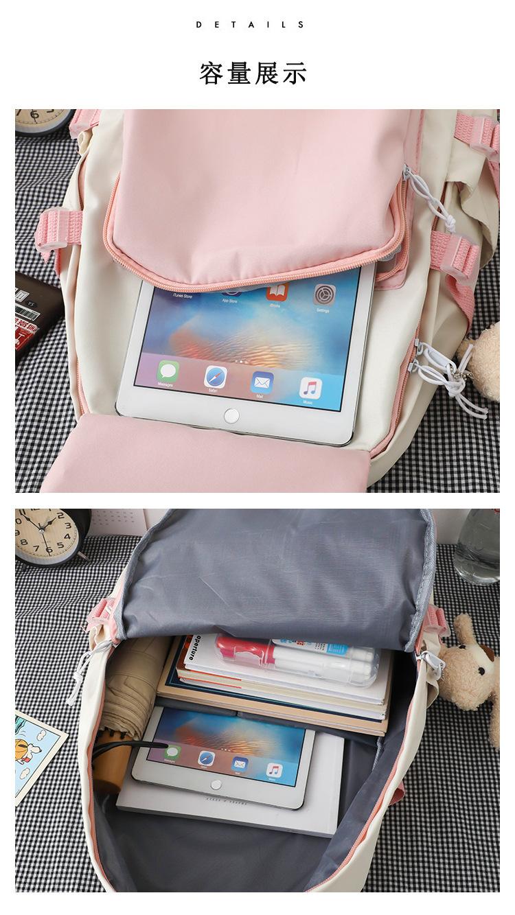 Product Introduction of Ba Lô Unisex, Phong Cách Nhật Bản, Dành Cho Học Sinh, Cặp Sách, Phong Cách Preppy, Túi Đi Chơi Ba Lô Phong Cách Dụng Cụ, Năm 2024 8