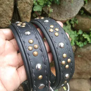 kalung anjing murah bahan kulit