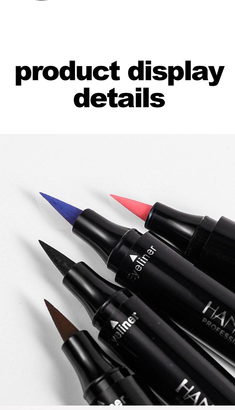 Product Introduction of Handaiyan Triangle Stamp Liquid Eyeliner | Waterproof, 24H Smudge-Proof & Quick-Dry | 2-in-1 Winged/Cat-Eye Stamp Design | Beginner-Friendly, Party/Stage Ready | TikTok Viral in Singapore #SGBeautyHack (Beauty Hack Alert!) 18
