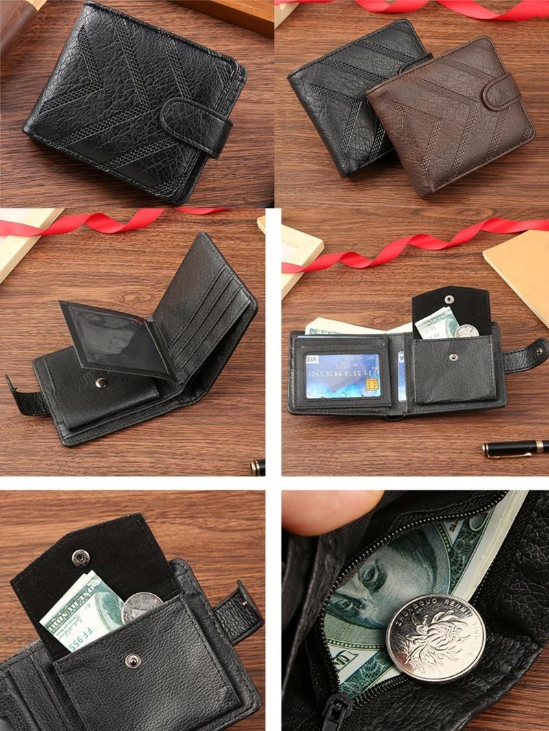 Product Introduction of Men's Business Fashion Minimalist Wallet, Multi Card Slot Card Holder, Casual Trendy Versatile High-quality Daily Wallet for Men 2