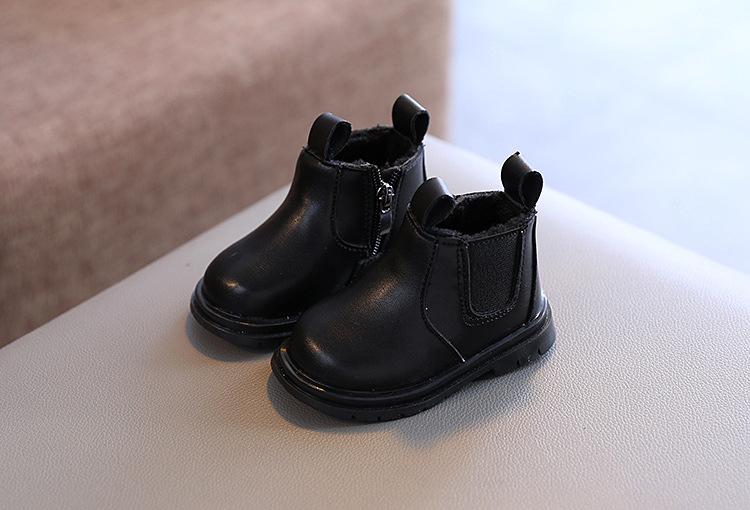 Product Introduction of Baby Boots Autumn Winter Infant Warm Fur Shoes Newborn First Walkers Baby Toddler Boy Girl PU Leather Ankle Boots Beige, Pink 14