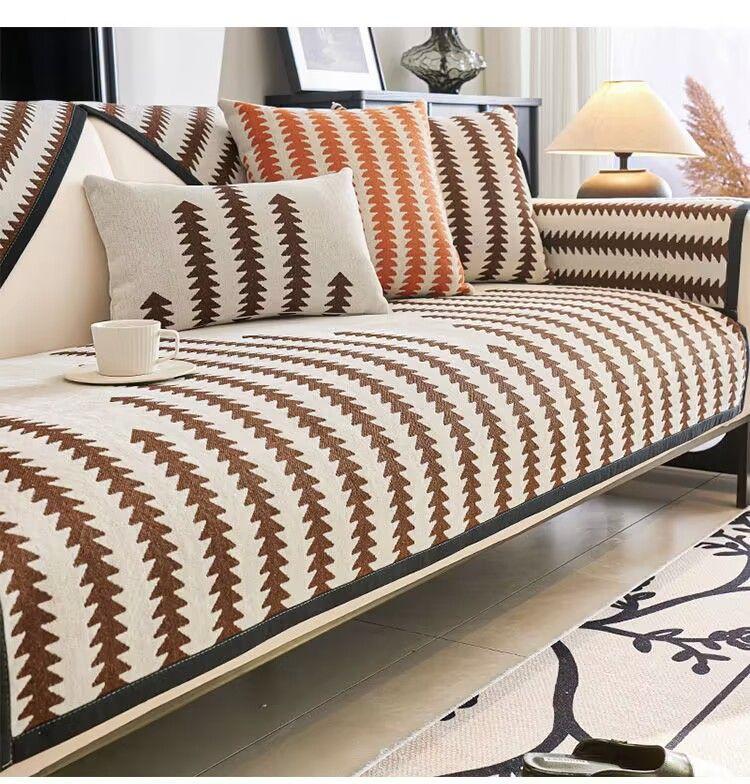 Product Introduction of 2024 New Chenille Sofa Cushion Four Seasons Simple Fashion Seat Cushion Non-slip Leather Sofa Cover Universal 17