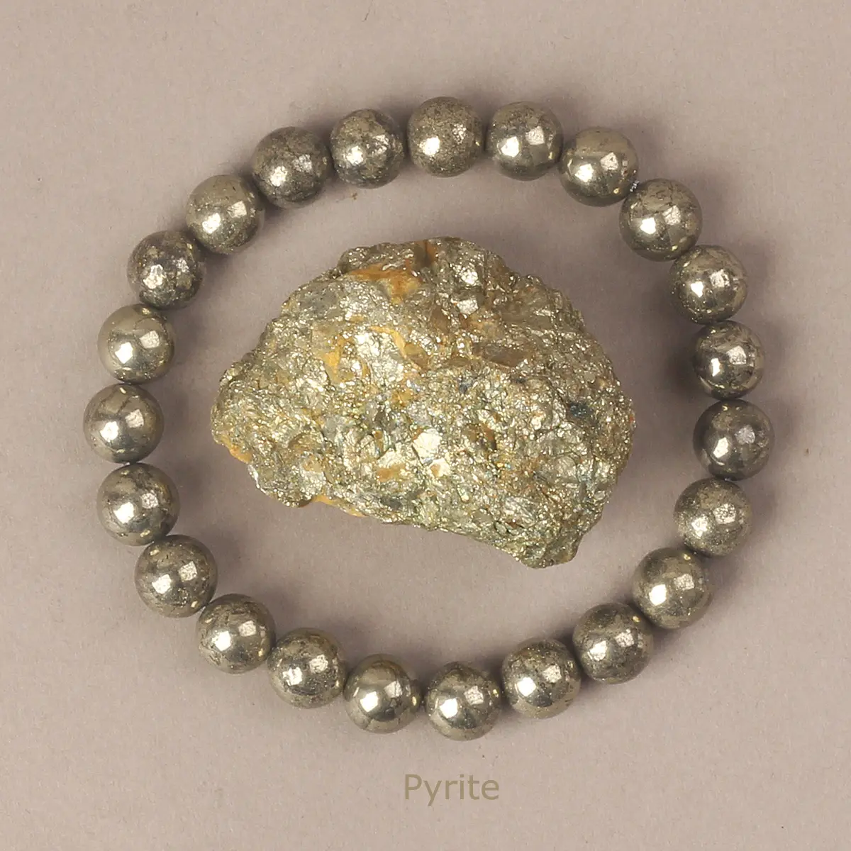 Vòng Tay Đá Pyrite, 8MM, Tự Nhiên, Dành Cho Nam Và Nữ, Thúc Đẩy Lưu Thông Máu, Chữa Lành Và Năng Lượng, Thích Hợp Cho Thiền Định, Quà Tặng Trang Sức