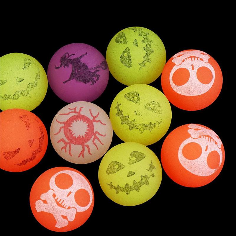 Product Introduction of Trò Chơi Thể Thao Bóng Nảy Halloween Phát Sáng Trong Bóng Tối, 10 Cái / bộ, Mắt Tròn Co Giãn 32Mm, Bóng Nảy Phát Sáng Đáng Sợ Và Vui Nhộn, Thích Hợp Cho Bữa Tiệc Halloween 10