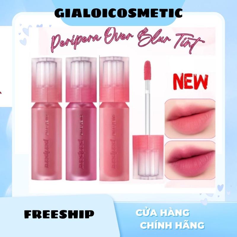 Son Kem Lỳ Peripera Over BLUR TINT kem nhung mịn bền màu 3.5g - Nữ Cosmetic Mỹ Phẩm Trang Điểm