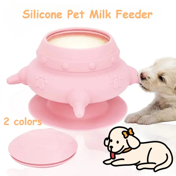 SKISOPGO Milk Feeder Puppy Kitten Nipple Feeders Imitation Milk Feeding Station for Nursing Newborn Pet puppy  milk