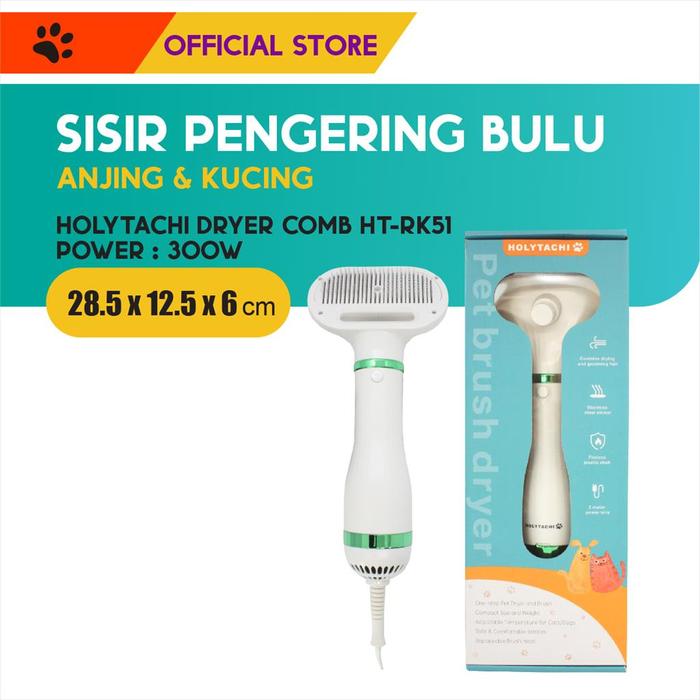 Gambar Holytachi Dryer Comb with Fur Releaser HT-0908 / Sisir Pengering Bulu dari M-Pets Volk Pets Indonesia Kota Tangerang Tokopedia