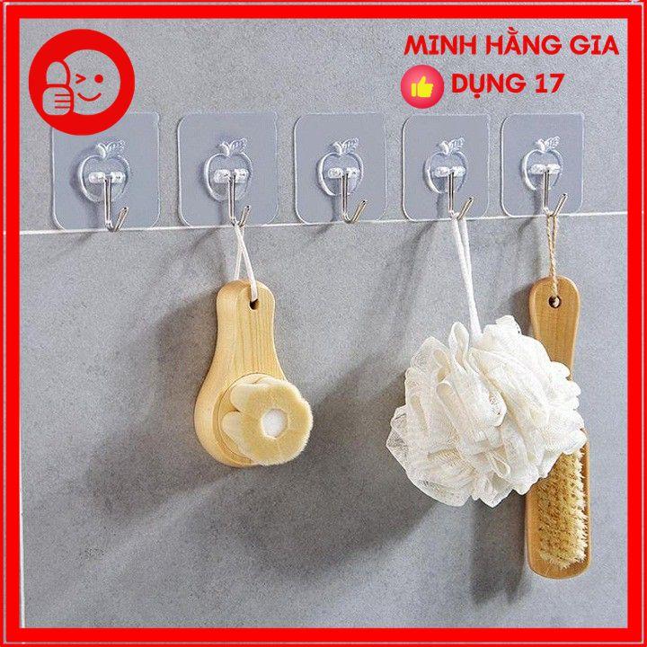 Móc dán dính tường chịu lực trong suốt, siêu dính 0
