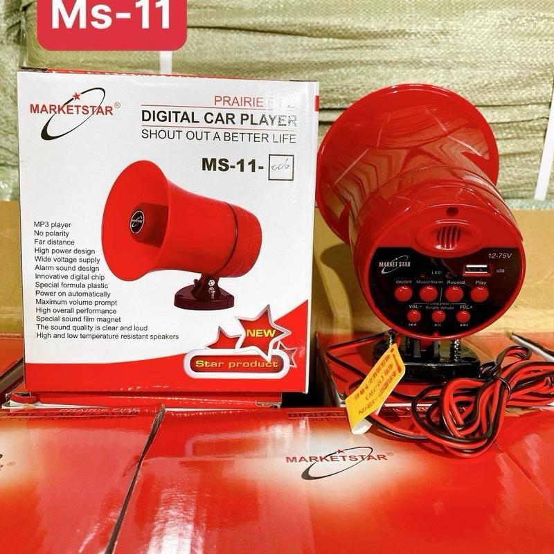 { Loa Phóng nguồn 12 Vol }  Loa phóng thanh treo xe GHI ÂM LỜI RAO RỒI PHÁT LẠI, điện áp hoạt động bình ACQUY 12V công suất 25W