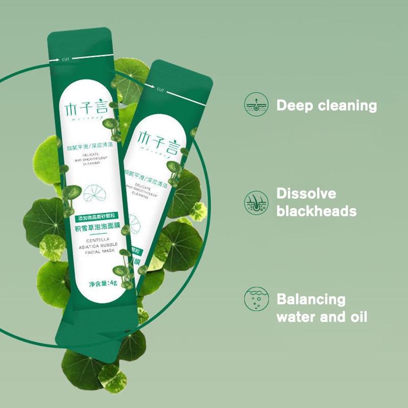 Product Introduction of Centella Asiatica Bubble Facial Mask Deep Cleansing Care Moisturizing Skin 12PCS C4V0 20
