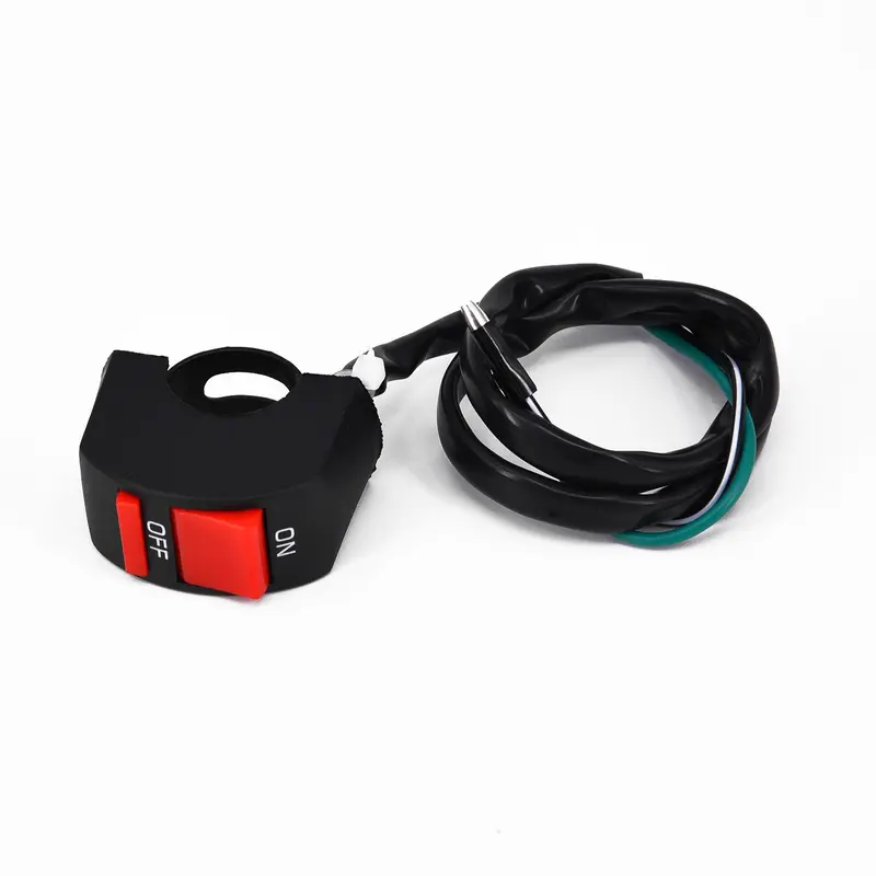 Công Tắc Đèn LED Xe Máy, 22mm, Có Nút BẬT / TẮT, Gắn Tay Lái, Cho Đèn Pha Và Điều Khiển Đèn Lung Linh Đôi, Dễ Lắp Đặt 5