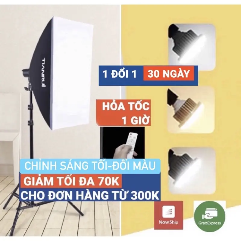 Bộ đèn studio TIANRUI chụp ảnh, quay phim,Livestream chuyên nghiệp
