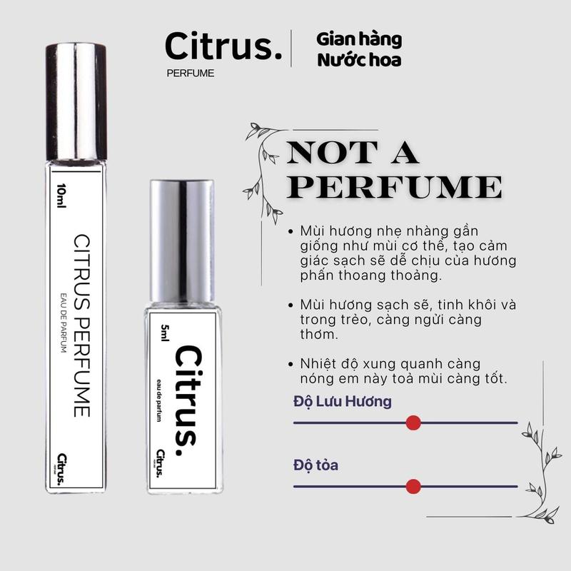 (5/10ml) Nước hoa unisex not a parfum Cosmetic Women Perfume Nữ Xịt Thơm Trà