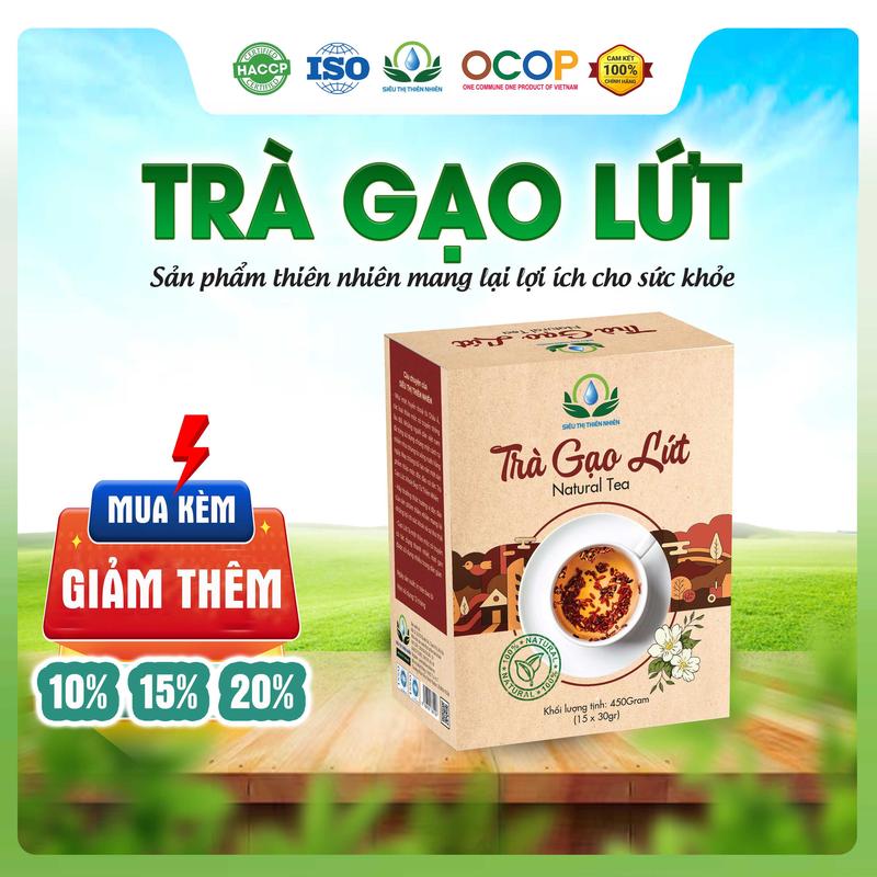 Combo 3 Hộp Trà Gạo Lứt Đậu Đen Hoa Nhài Cỏ Ngọt Vừng Đen Đậu Đỏ Lá Nếp Hộp 30 Túi Lọc - Siêu Thị Thiên Nhiên Chè Nước Trà túi trà đông trùnghạthảo chè đậu đen túi trà thảo mộc tradong trunghathao Tea Chua Đường