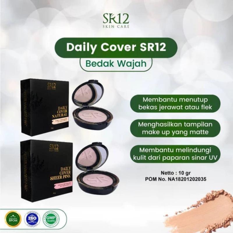Daily Cover Bedak Padat SR12 Powder Wajah 2