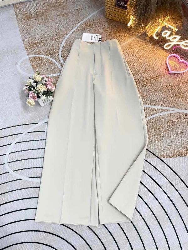 Quần ống rộng giả váy xếp ly (có big size 40-75kg) dáng dài quần Vải Lưng Cao, chất mềm mịn mát,--mã 5659