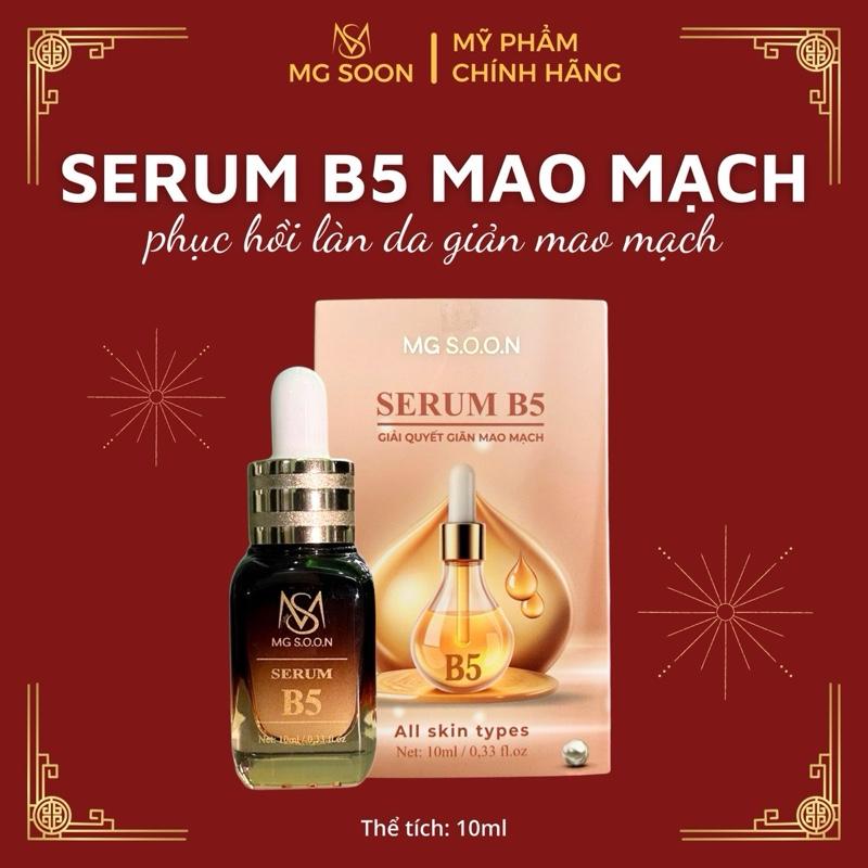 SERUM B5 MAO MẠCH 10ML - MG S.O.O.N - Hỗ Trợ Phục Hồi Da Giản Mao Mạch Nổi Chỉ Đỏ Women Skincare Arbutin B5 ha kem  dưỡng
