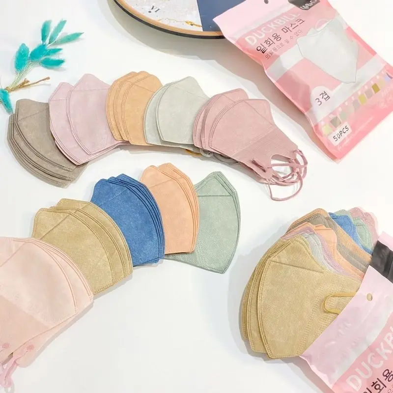 Masker Duckbill Mix 10 Warna Edisi Pastel Ynb Isi 50Pcs Premium