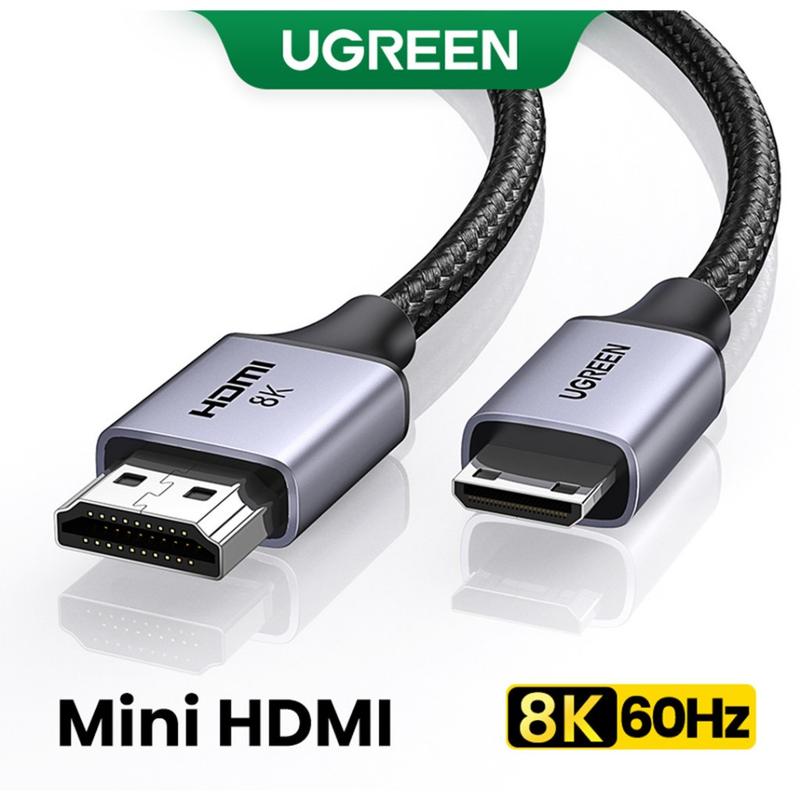 Cáp Mini HDMI to HDMI Ugreen 15514 15515 HD163 HD8K@60Hz,Hỗ trợ Dynamic HDR, eARC Chính Hãng Cao cấp Phụ Kiện