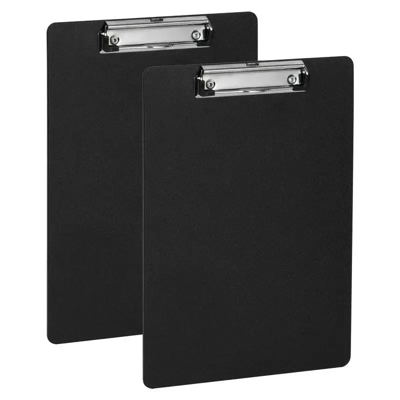 A4 Clipboard, 2 Counts Portable Durable Clipboard with Retractable Hanging Hole, File Folder, Stationery Supplies for Home School Office