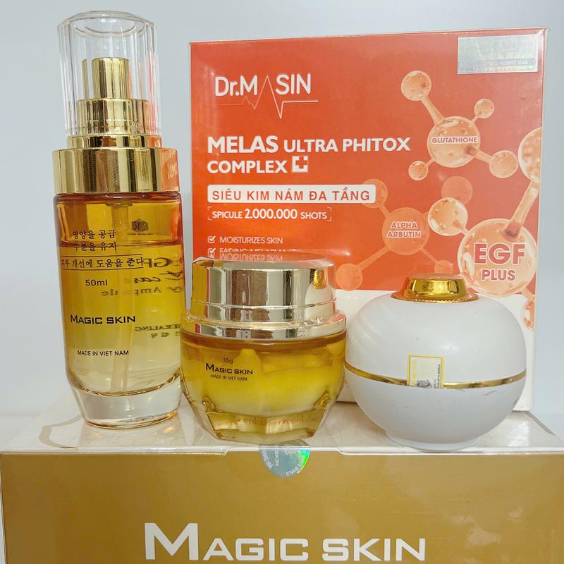  Combo Serum siêu vi kem phục hồi serum phục hồi kem nám Magic skin 