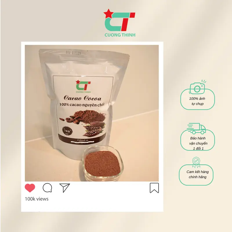 Bột Cacao Nguyên chất Malay 1