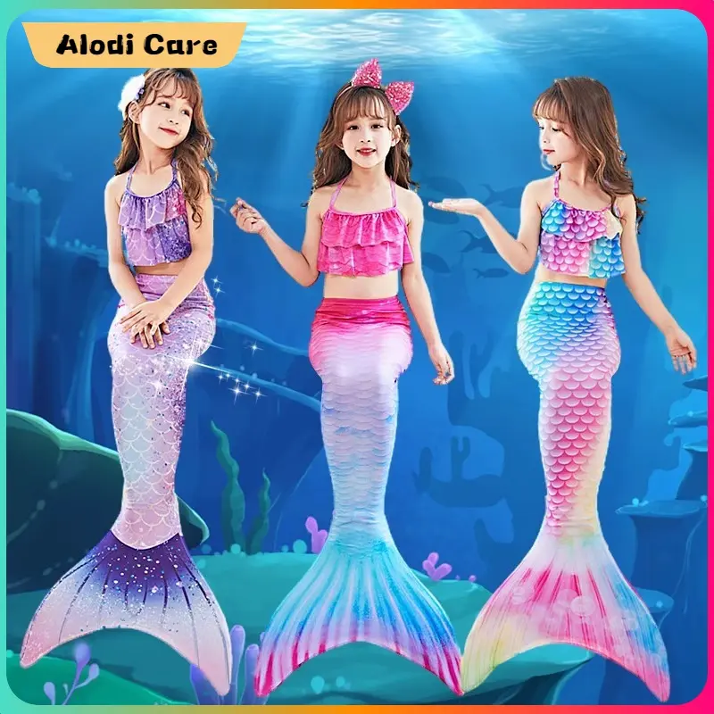 Mermaid Costume Tail Baby Girl Swimming Suit Kids Girl