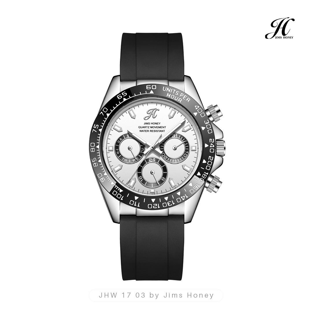 JIMS HONEY JAM TANGAN UNISEX JHW 17 (FREE BOX KAYU + BATERAI)