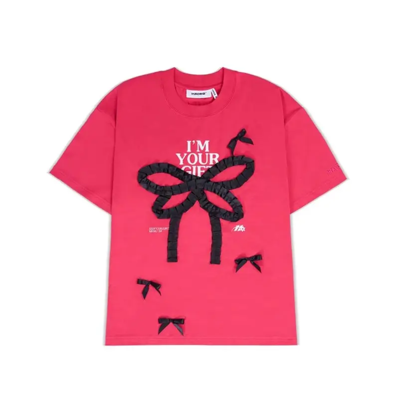 [LOCAL BRAND] Áo thun Hades Cerise Bow Tee tay lỡ, form rộng vải Cotton hời trang nam nữ Unisex Streetwear 0