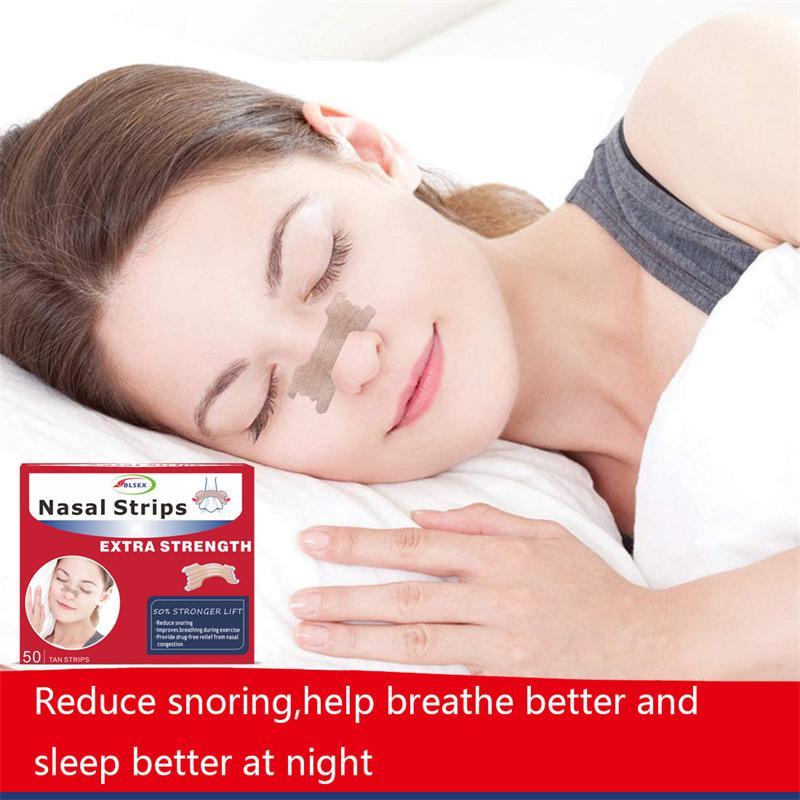 Product Introduction of Nasal Strip Set, 50pcs Nose Strip to Stop Snoring, Comfort Anti Snore Nasal Strip For Women & Men, Beauty Tool 14