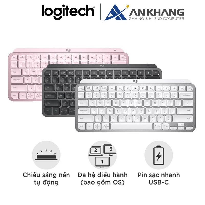 Bàn phím không dây Logitech MX Keys Mini (Full màu) | Đổi mới trong suốt thời gian BH