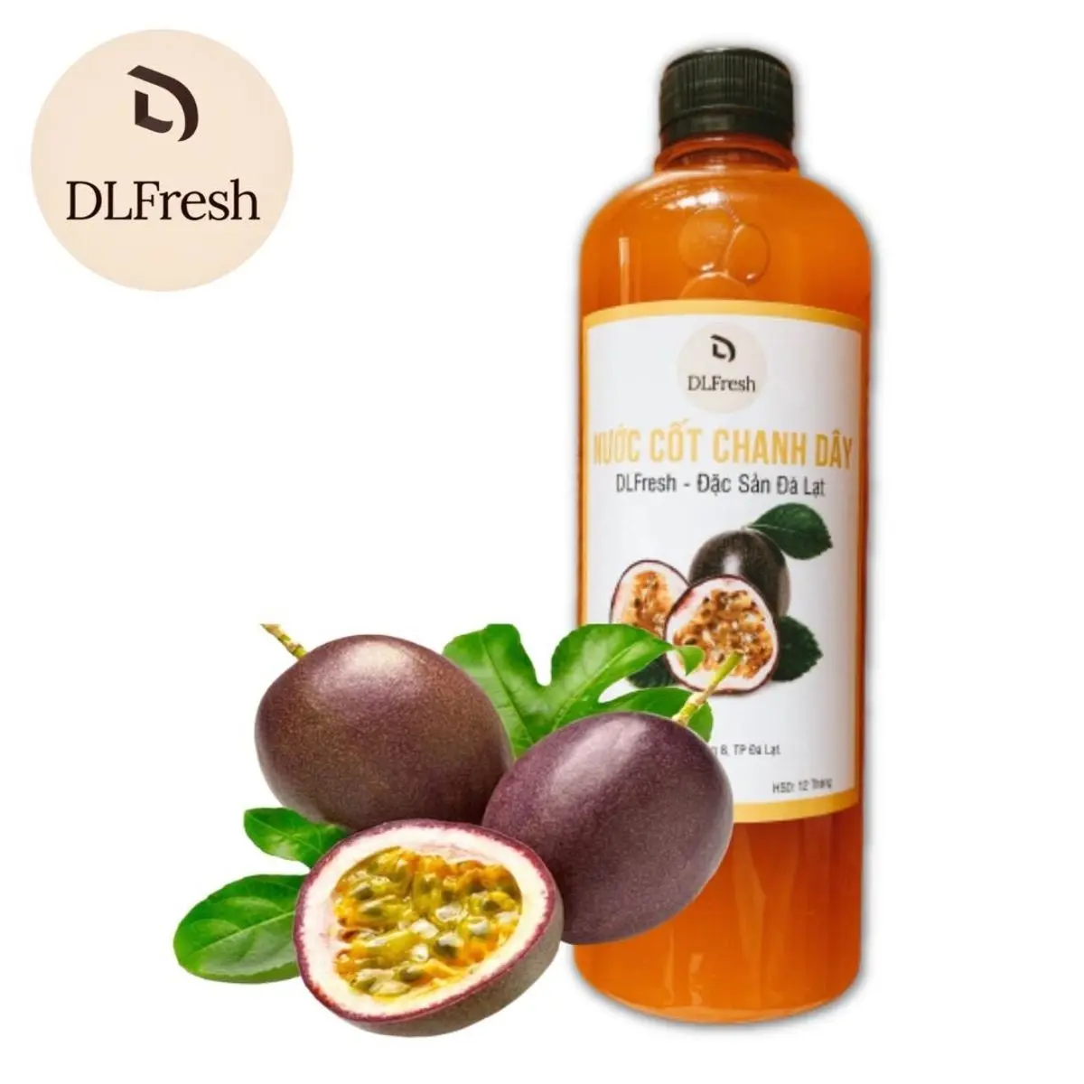 Nước Cốt Chanh Dây DLFresh Chanh Dây Tươi Tự Nhiên 500ml