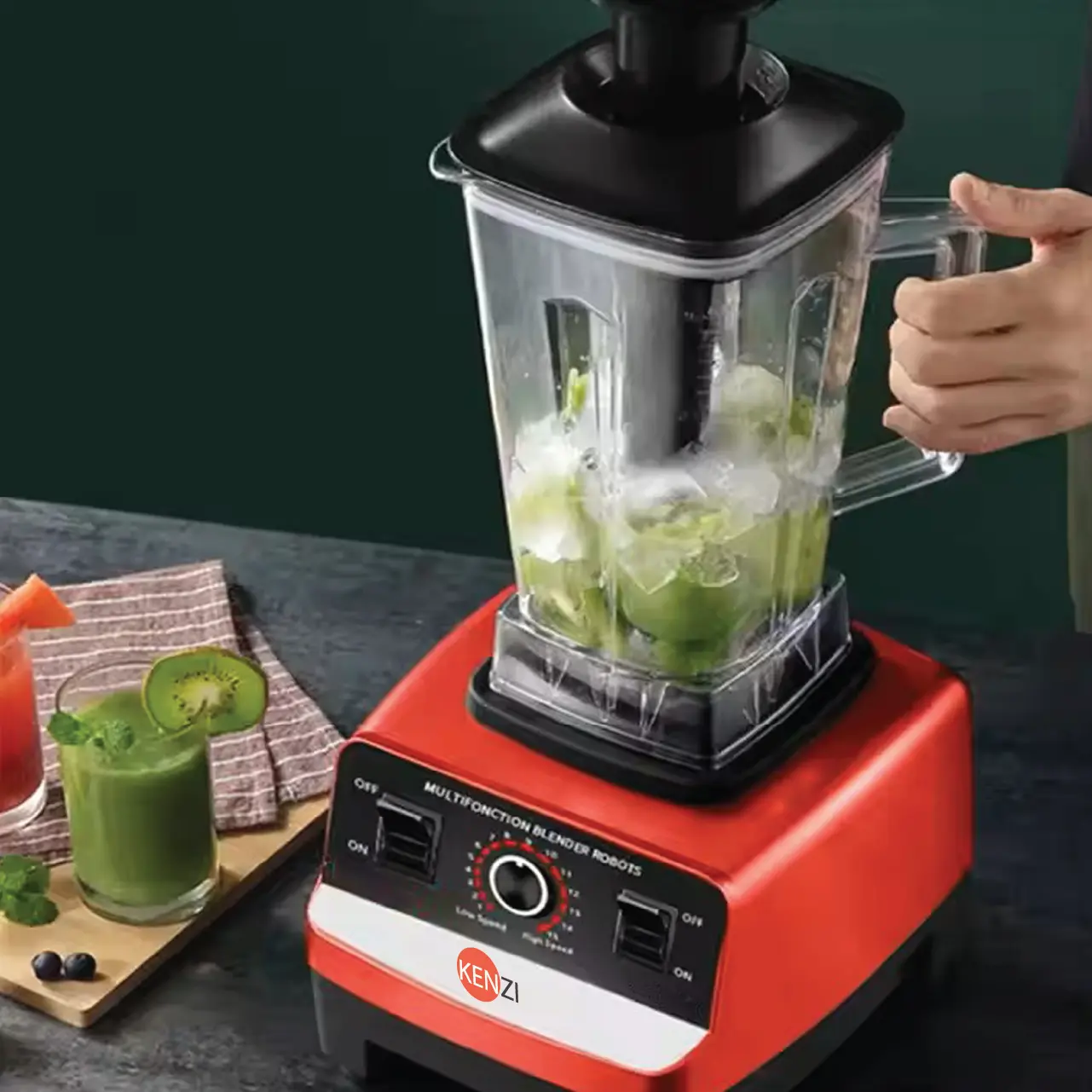 2.5L Heavy Duty Blender Powerful Multifunction Electric Fruit Blender Smoothies Processor, Pengisar 2.5L