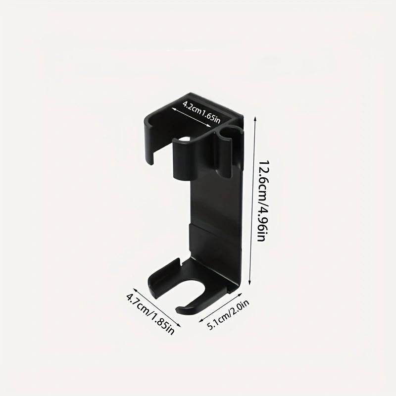 Product Introduction of 2pcs Bathroom Wall Mounted Hair Curler Rack, Punch Free Hair Dryer Holder, Home Organizers 5