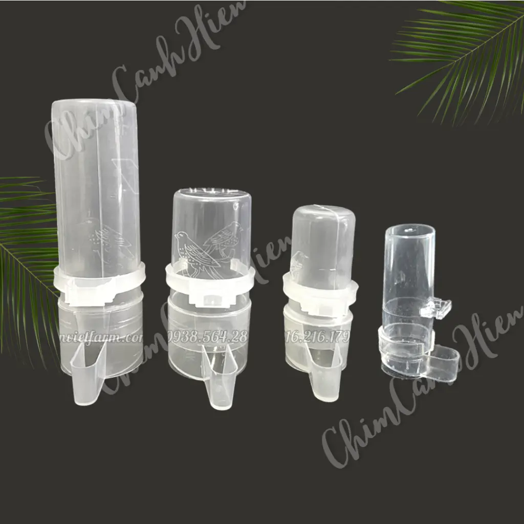 Cóng nhựa đựng thức ăn nước uống cho chim cảnh tiện dụng Chất liệu nhựa dành cho mọi loại chim cảnh