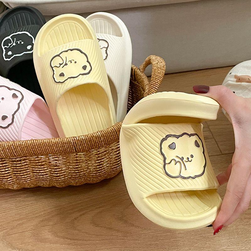 Dép Lê Mới Dễ Thương, Đế Mềm, Dành Cho Nữ, Mặc Nhà Và Mùa Hè, Dép Dễ Phối Đồ Thiết Kế Hoạt Hình, Eva Chống Trượt Và Khử Mùi, 2024 1