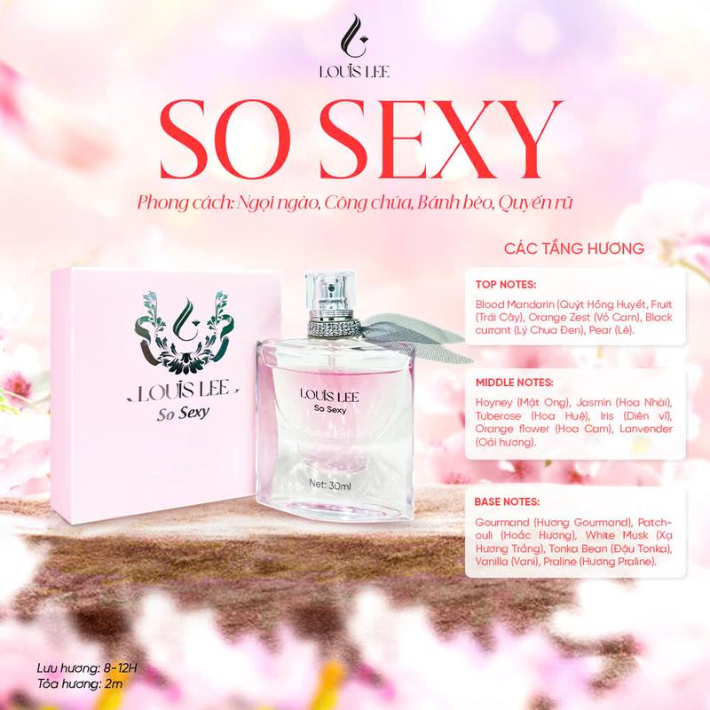P01  Nước hoa  Louis Lee SO SEXY