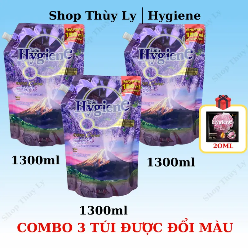 Combo 3 Túi Xả Vải Thái Lan Hygiene Mix màu 4