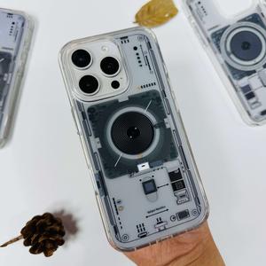 Sarung Jelas Teknologi Hibrid Spigen, untuk iPhone 16, 15, 14, 13, 12, Pro Max, Anti-calar, Anti-Pudaran, Pengecasan Selamat Magnetik, Sarung Pelindung Lutsinar