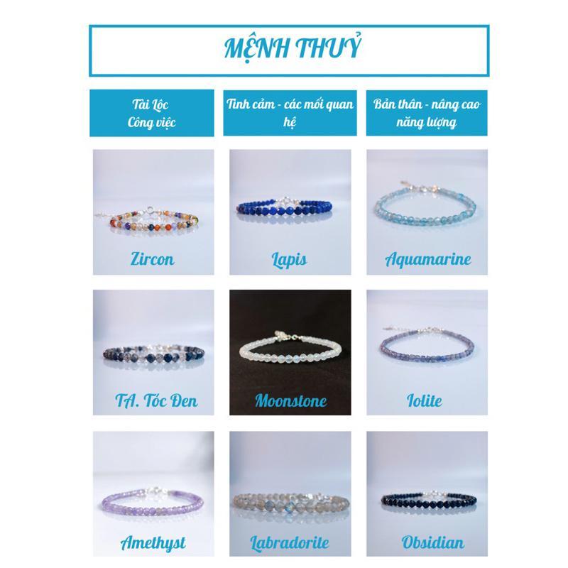 Vòng Tay Birthstone Đá Minisize De Luna 7