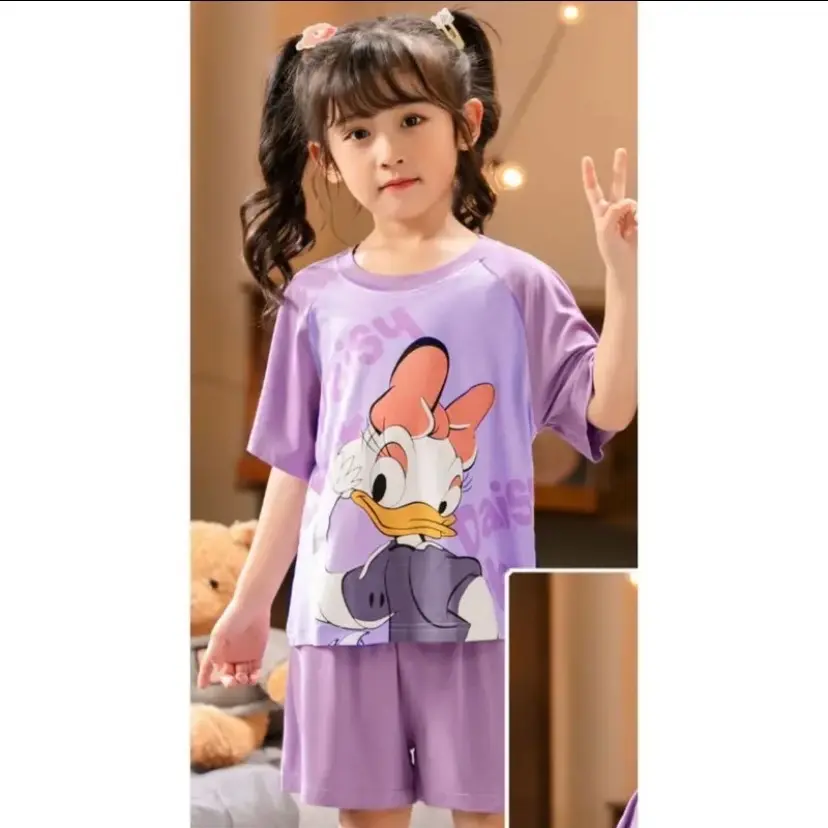 Bộ phông cộc tay chất thun COTTON  cho bé gái size từ 14kg-50kg