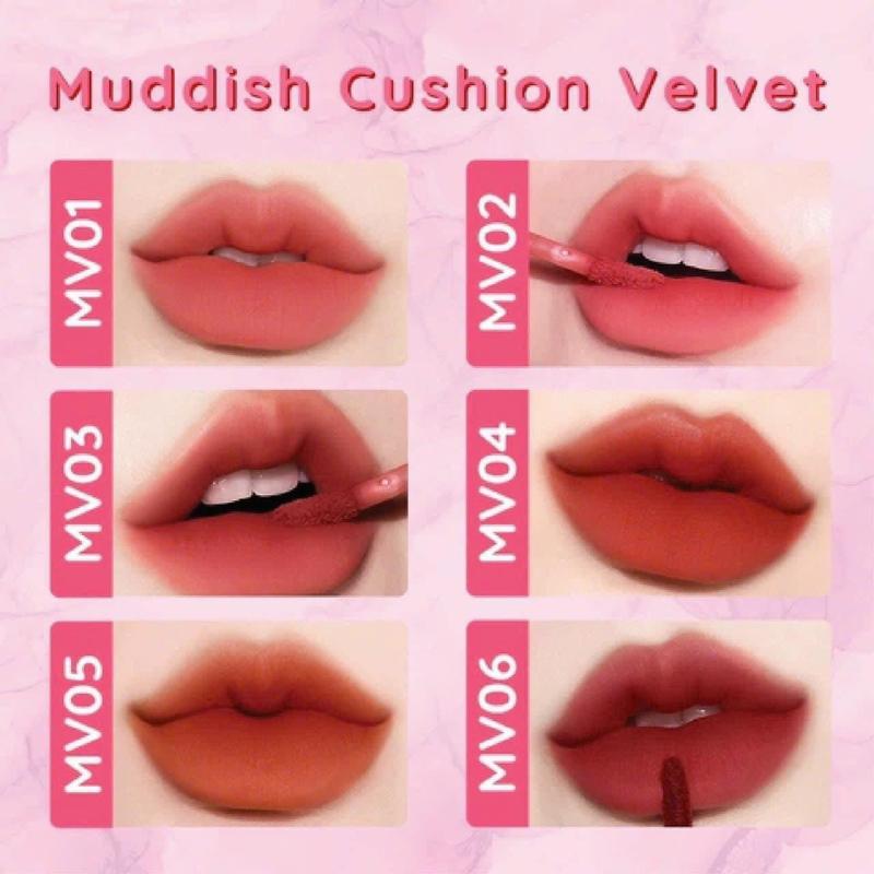  Son kem  Hàn Quốc BLR Muddish Cushion   tặng gương  