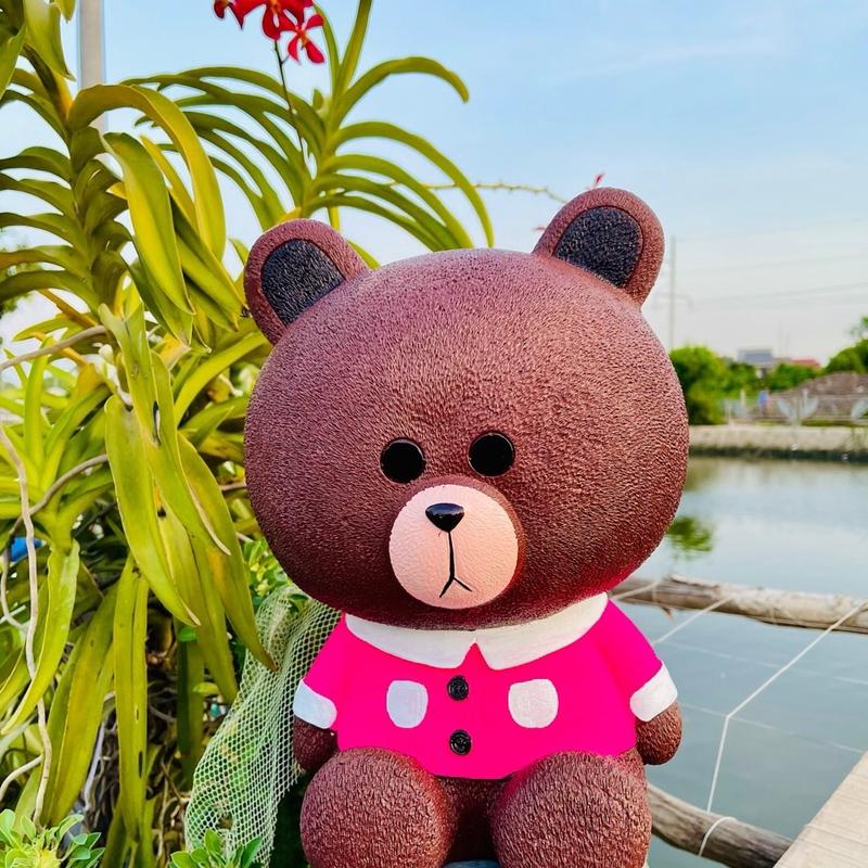 Heo thạch cao tiết kiệm “Gấu Đại”nhiều màu heo đất bỏ ống đựng tiền Ống Heo Ống Tiết Kiệm