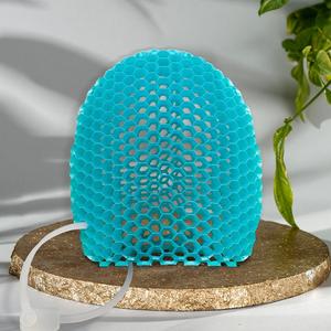ハニカムメッシュバススポンジ フック付き、ソフトで耐久性のある1個入りバススポンジ、顔と体用のバスアクセサリー、バスルーム用品