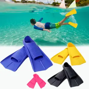 Kaki Katak Warna Solid Silicone Fin Renang Diving Sepatu Renang Fin Diving Alat Bantu Renang  Snorkeling Anak Dan Dewasa Sepatu Katak Ready 5 Size XXS-XL