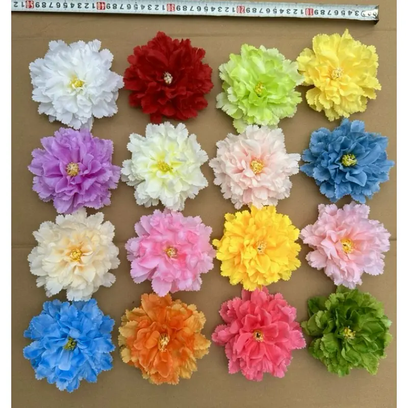 Đầu bông hoa lụa,hoa phăng size to(hàng cao cấp)