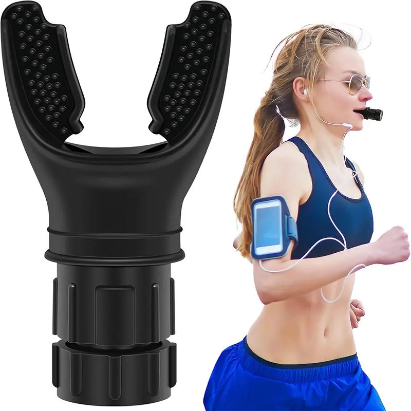 Portable Respiratory Muscle Trainer with Resistance Adjustable, Durable Silicone Exercise Trainer for Improved Endurance and Strength, Easy-to-clean 0
