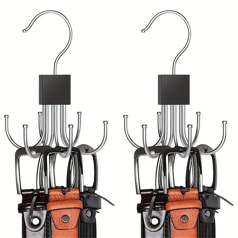 Rotating 6-claw Hook, 1 Count/2 Counts Multi-functional Rotating Hook for Coat, Hat, Scarf, Wardrobe Storage Hanger, Bag Storage Hook, Home Organizer, Household Items, Holder 0