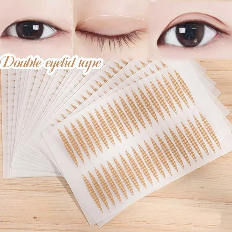Invisible Eyelid Stickers Double Eyelid Stickers Transparent Self-adhesive Mesh Lace Natural Eye Stickers Eye Make Up Tools